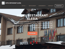 Tablet Screenshot of hotelalesia.ro